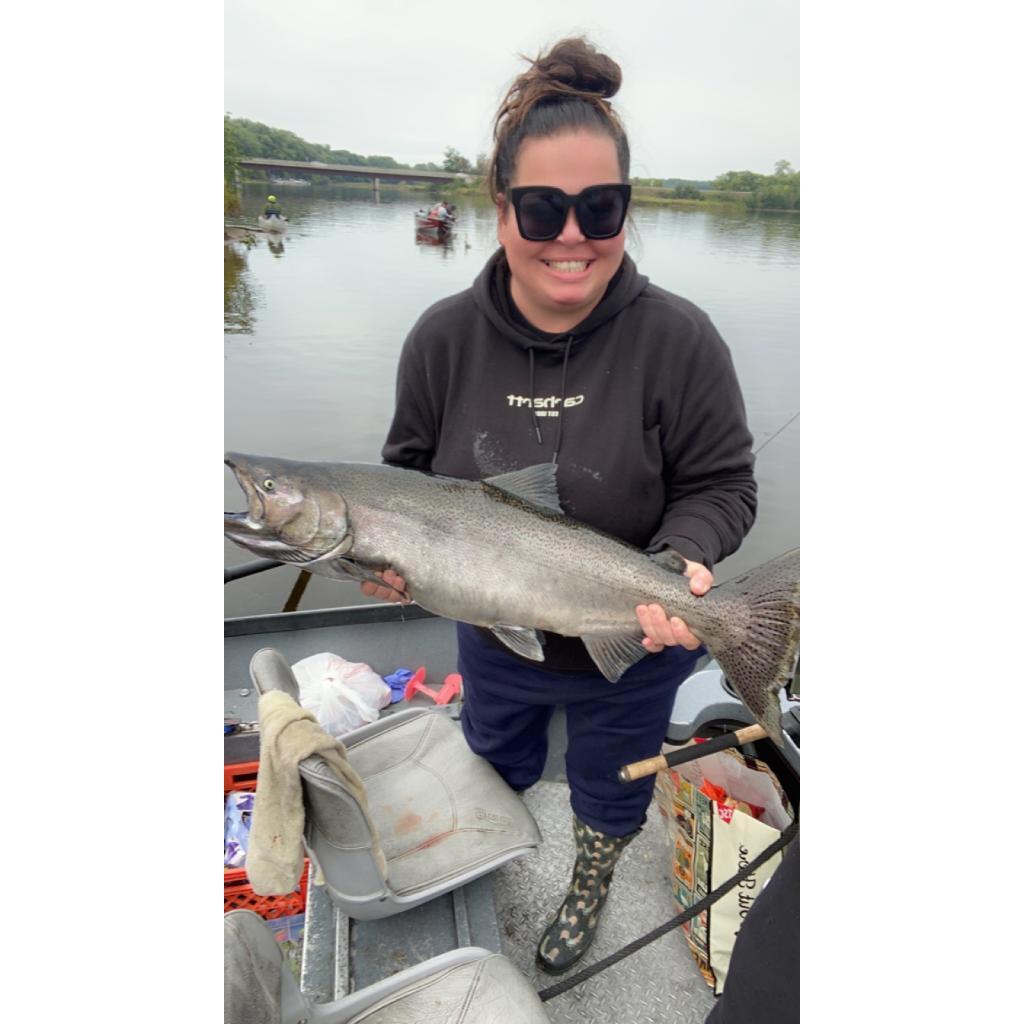 I caught my first salmon in NY!