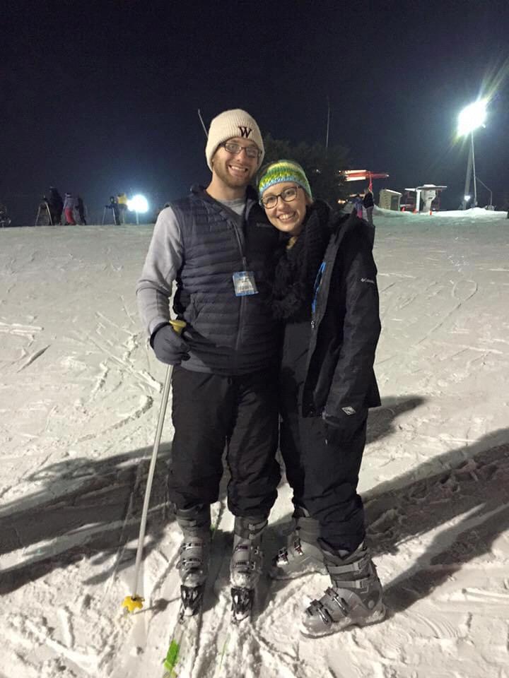 When we learned Zac is really good at skiing and Taylor cannot get past the bunny hill