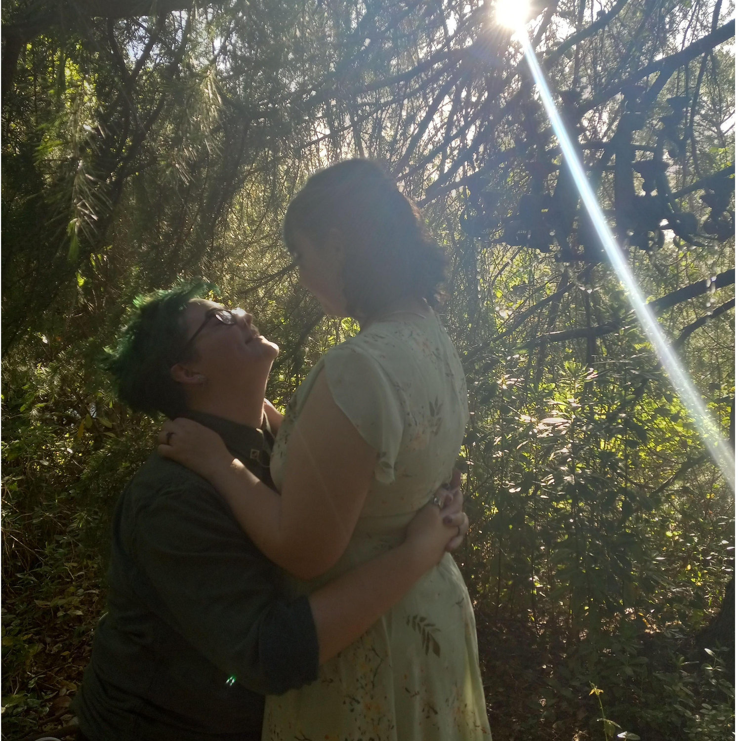 A wedding we attended together the March before we moved in together