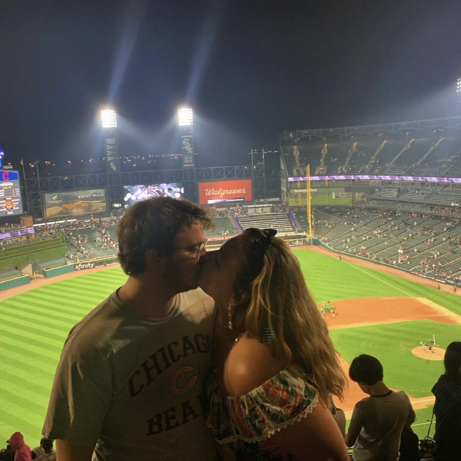 Nick brought Kristina to her first White Sox game!
