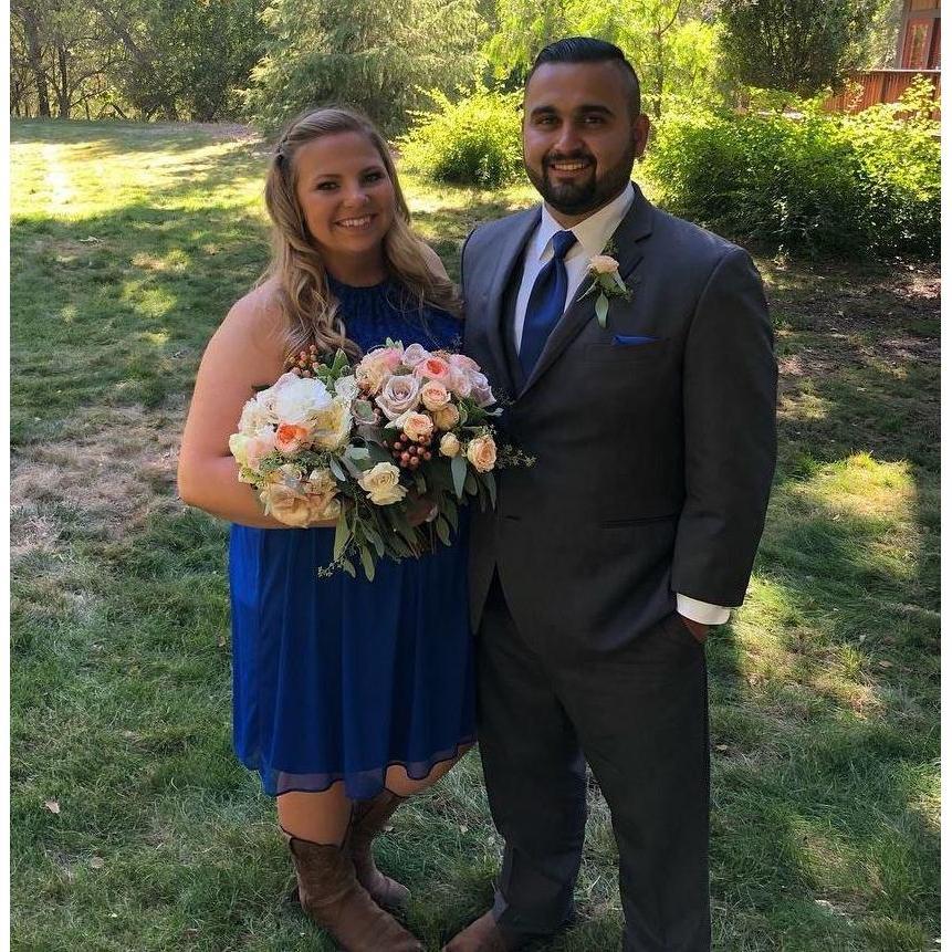 Both Madi and Javi are firm believers that family is most important. Here they are celebrating at Madi's older sister Megan's wedding to Brother-in-law David.