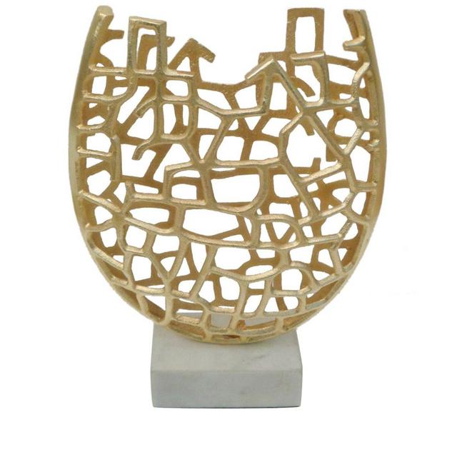 Alexia Brass 19'' Metal Floor Vase