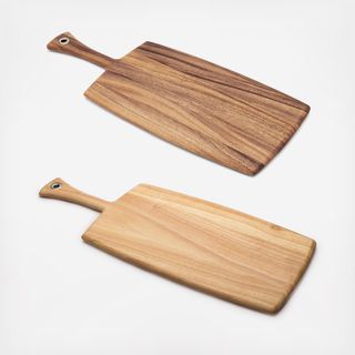2-Piece Rectangular Wood Paddleboard Set
