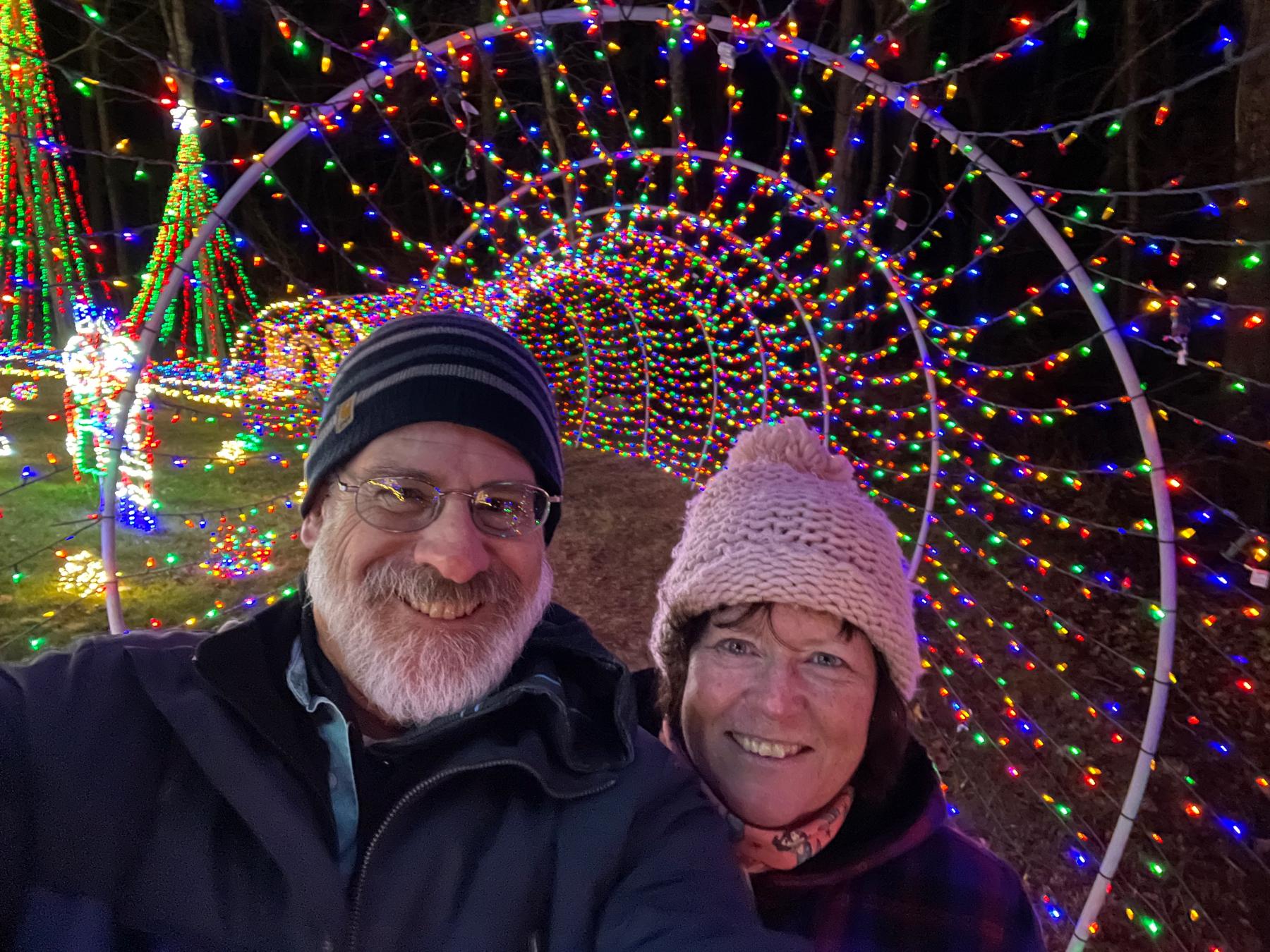 Another great Thanksgiving tradition is opening day at the spectacular display of Christmas lights at Amarante’s Winter Wonderland in Dayville, CT. We stop on our way home from Beavertail State Park.