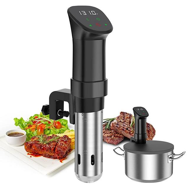 Sous Vide Machine-Suvee Cooker-Rocyis Sous Vide Kit with Lid-1000W Fast-Heating/Thermal Immersion Circulator/ Accurate Temperature and Timer/ Digital Touch Screen