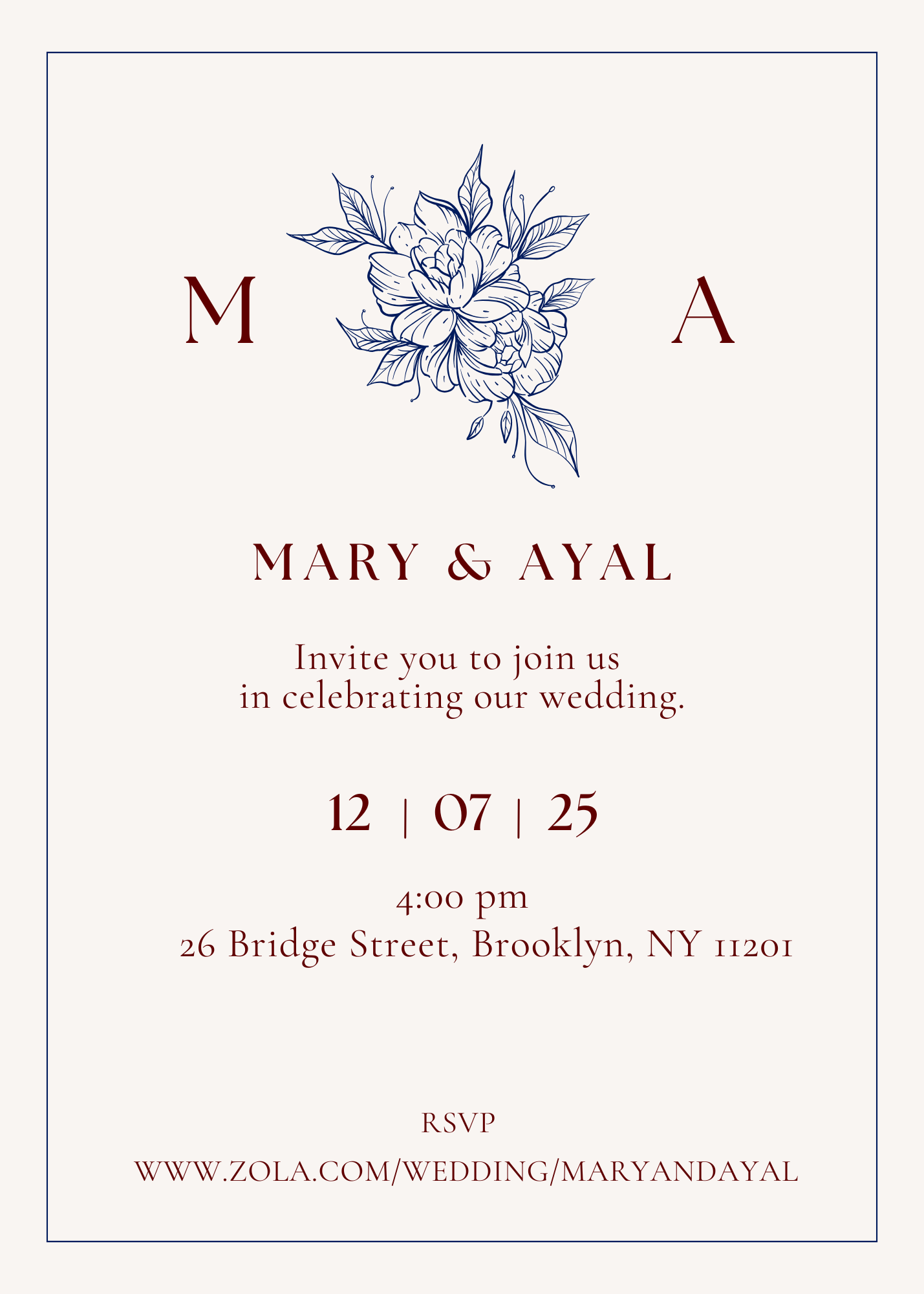 The Wedding Website of Mary Schindler and Ayal Prouser