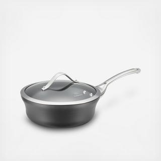 Contemporary Nonstick Shallow Sauce Pan with Cover