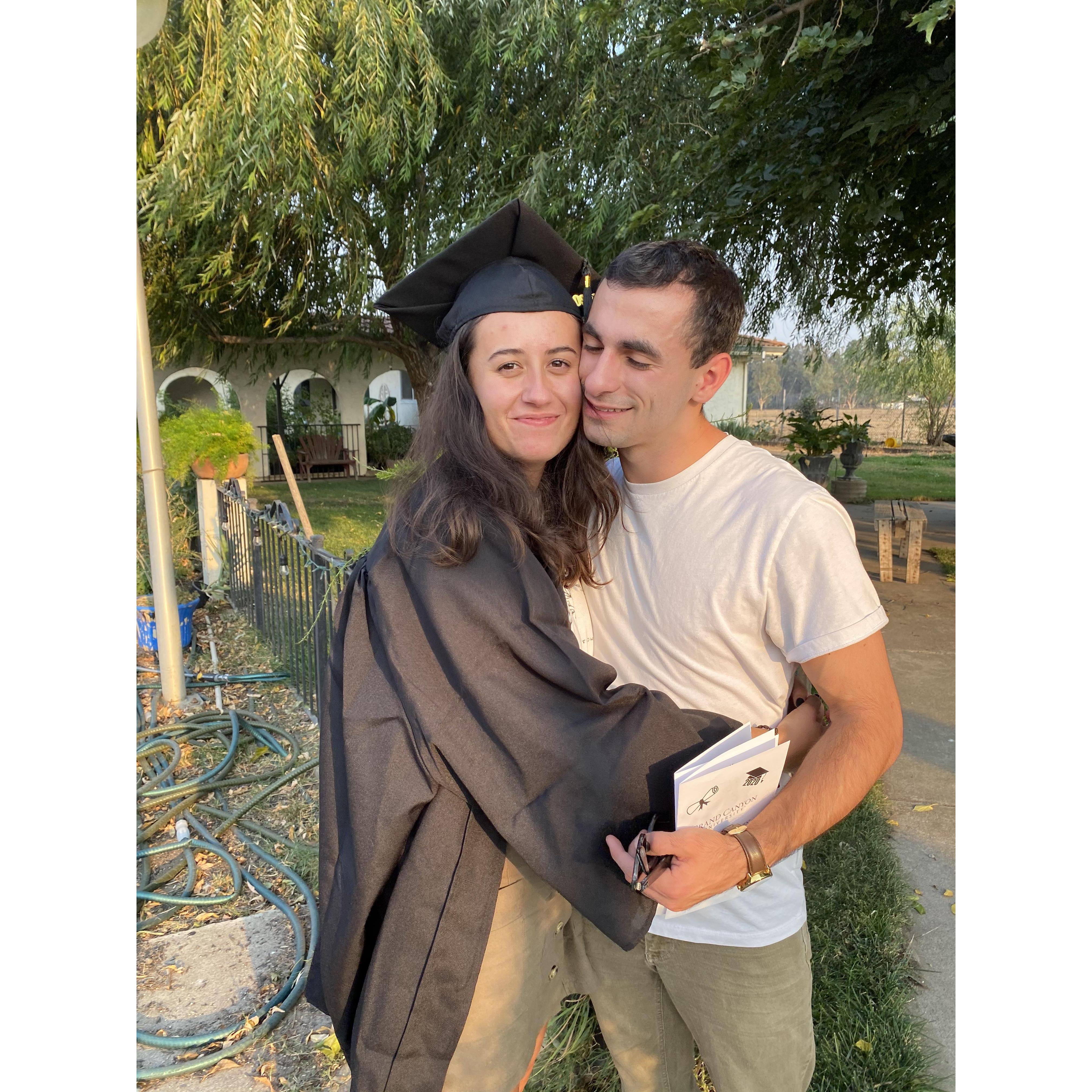 Terra Jean’s graduation. We surprised her with a ceremony.