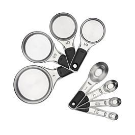 Stainless Steel Measuring Cups and Spoons Set