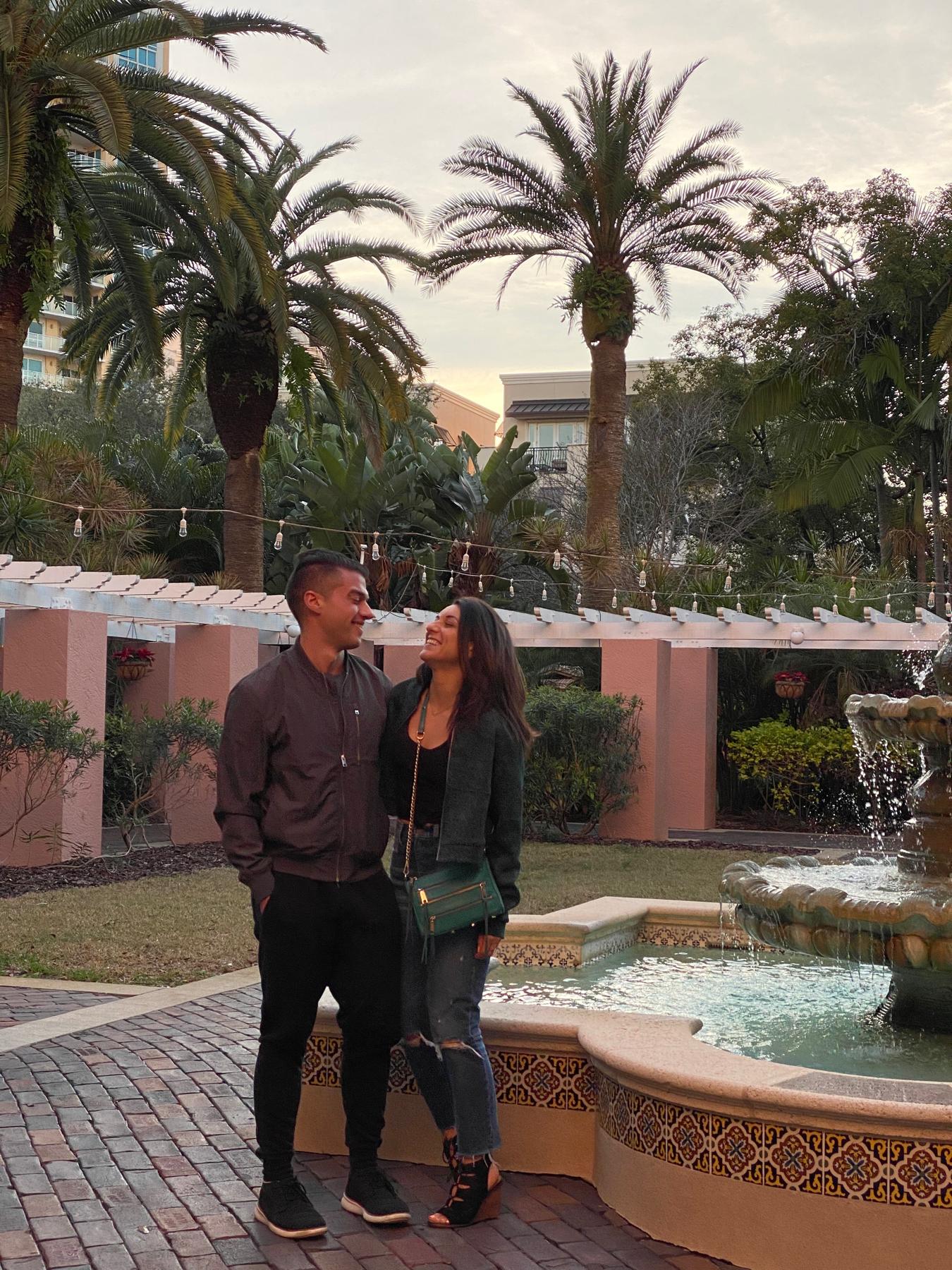 Our first photo in Florida together