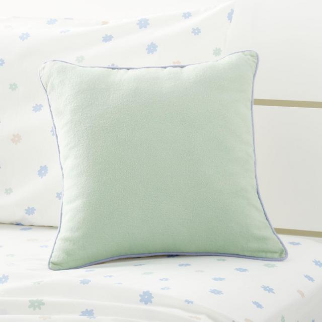 Mint and White Modern Pillow