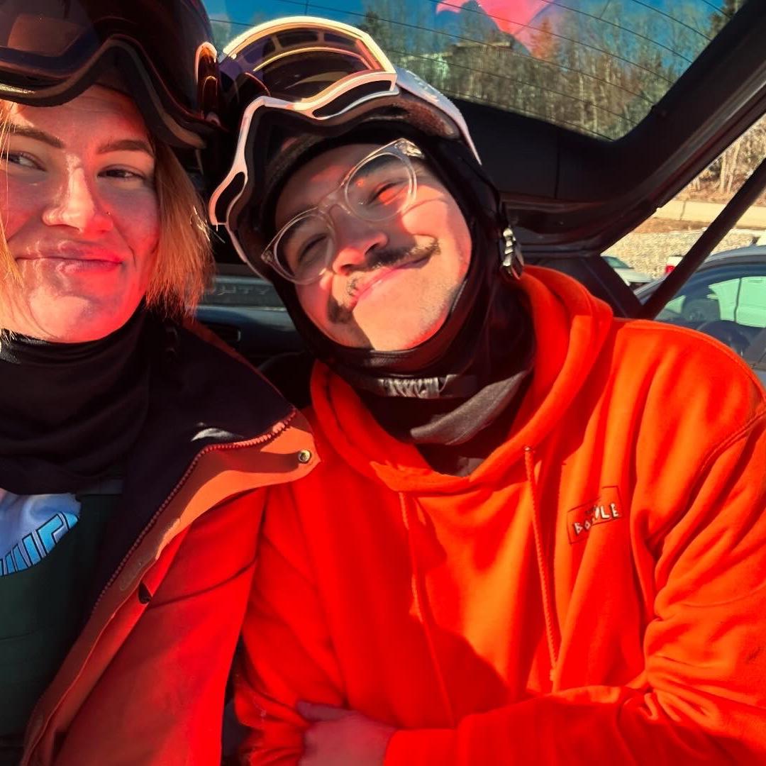 First time snowboarding together!