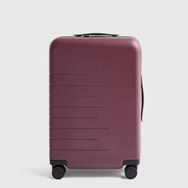 Expandable Carry-On Suitcase in Wine