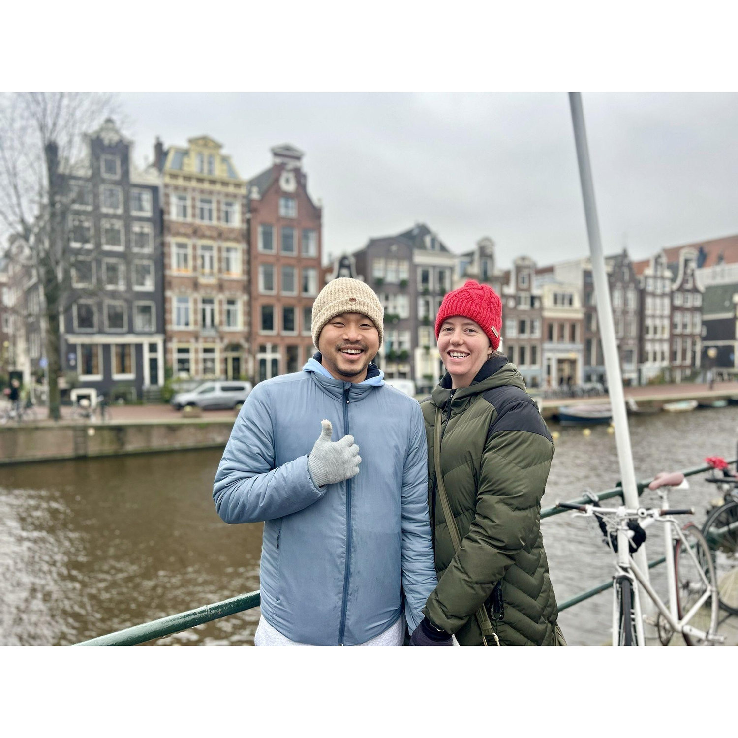 New Year was celebrated with a short trip to Amsterdam (along with Megan's friend and co-worker, Preston, who gets the credit for this photo).