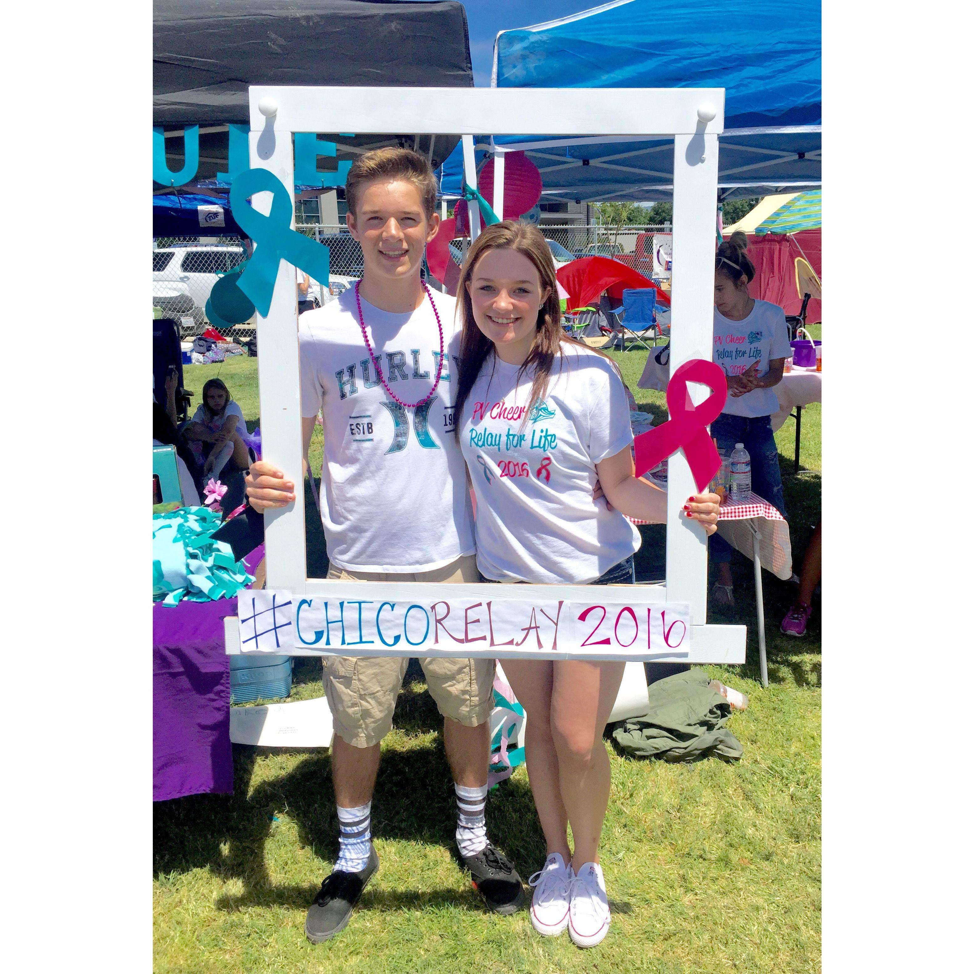 Our first photo! 5/14/2016 - Blake said he was too nervous to ask the question this day!