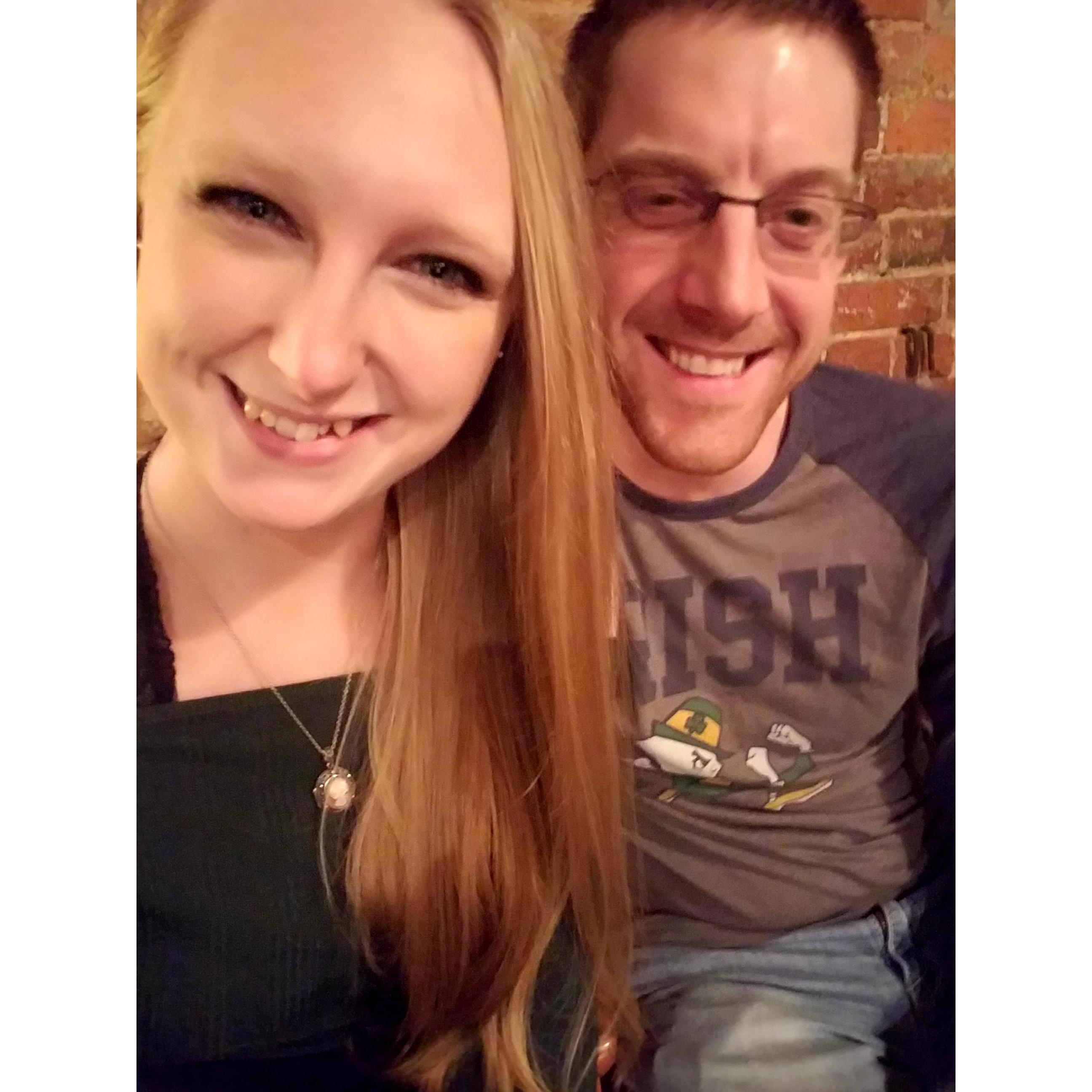 Our first picture together! (And our second date)