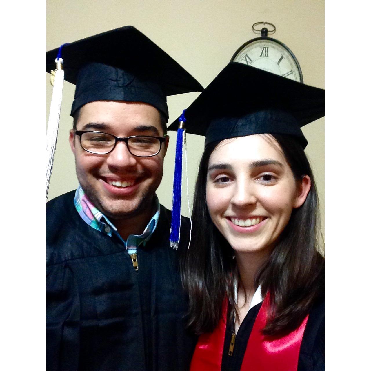 We graduated from the University of Memphis in 2015! Scott graduated with a Bachelors of Business in Management Information Systems, and Melanie graduated with a Bachelors of Music in Music Education