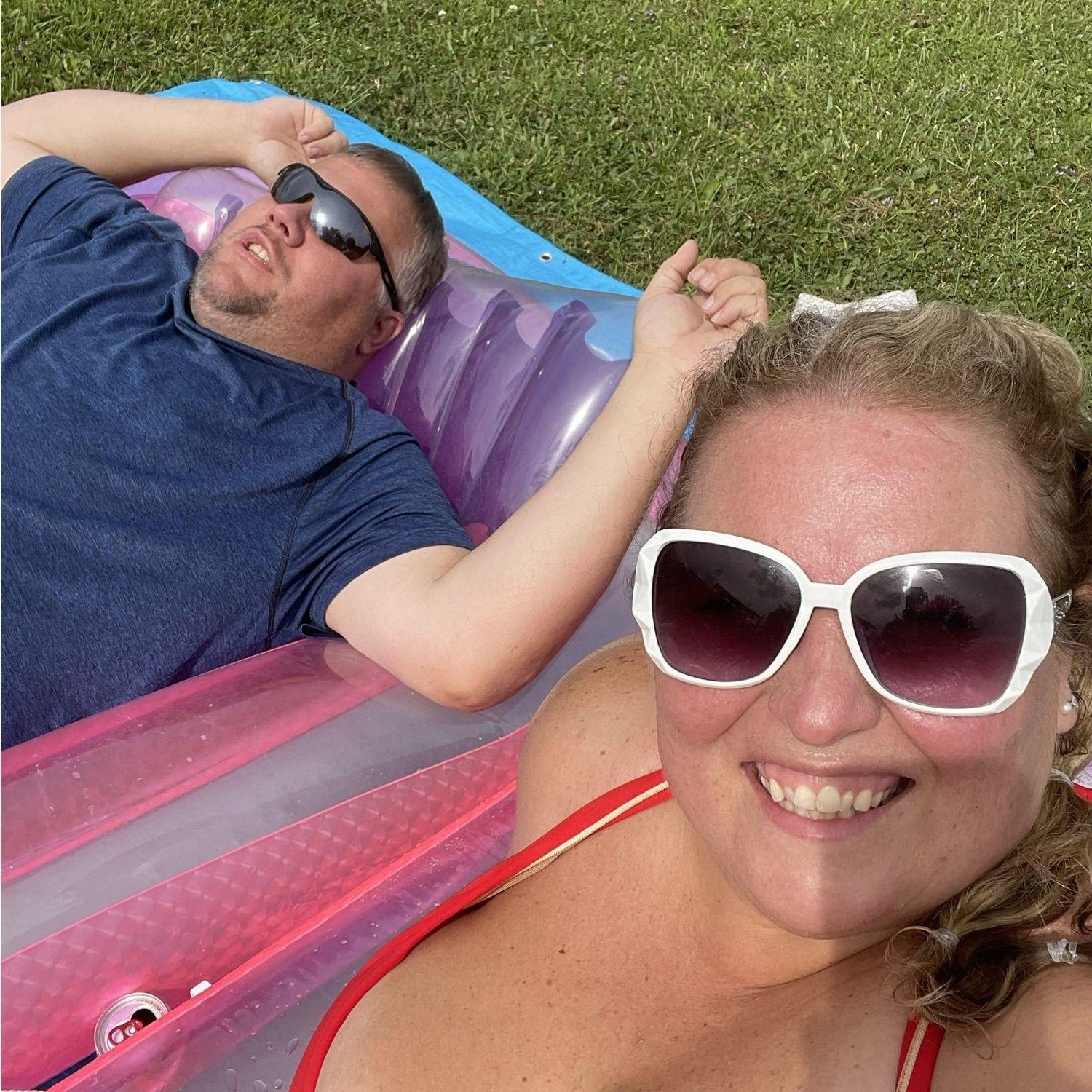 Dan laid in the sun with me.