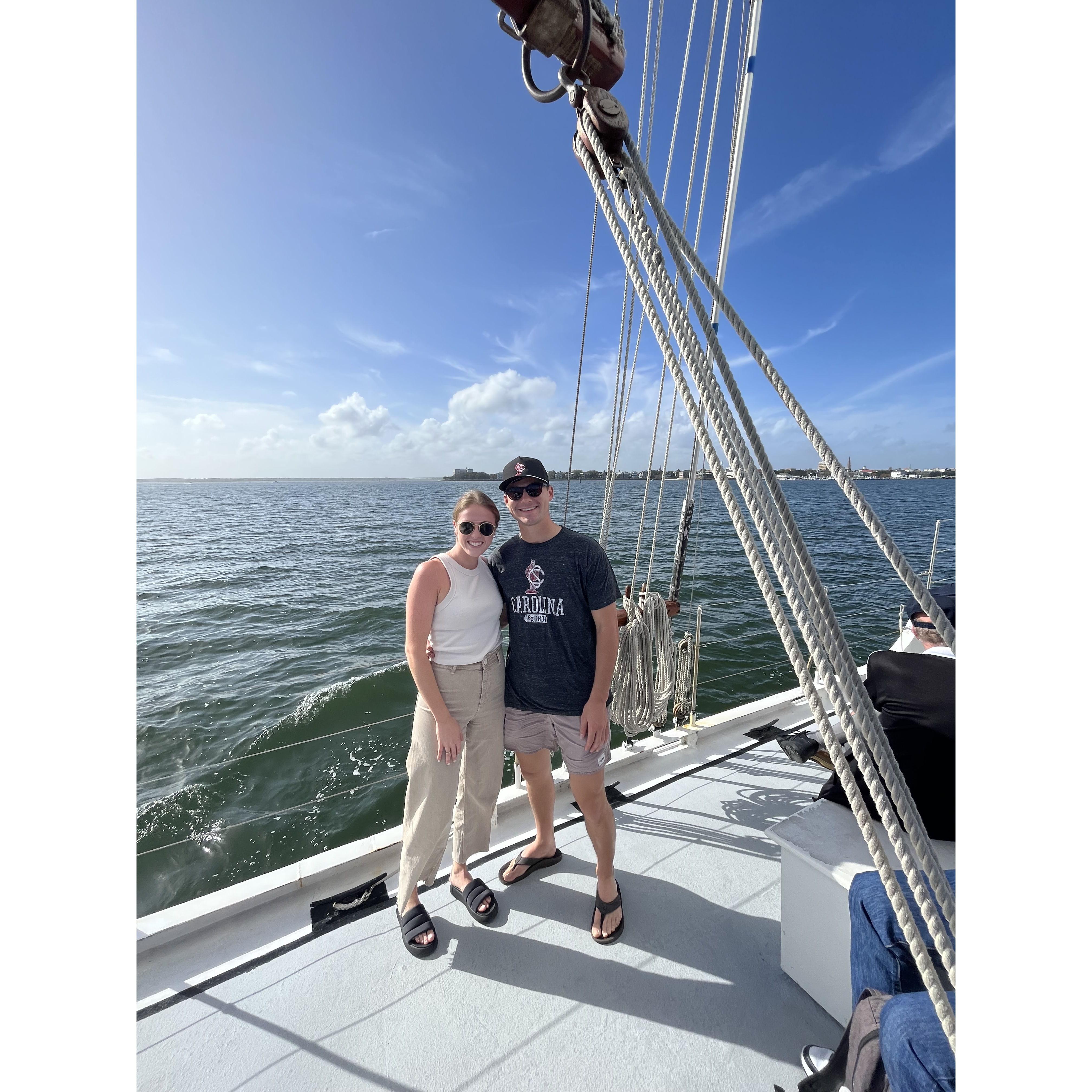 Charleston Sailboat Tour for Hunter's Birthday - November 5, 2022