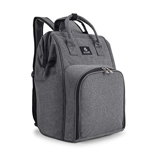 ALLCAMP Picnic Backpack for 2 Person with Detachable Bottle/Wine Holder, Fleece Blanket, Plates and Cutlery Set
