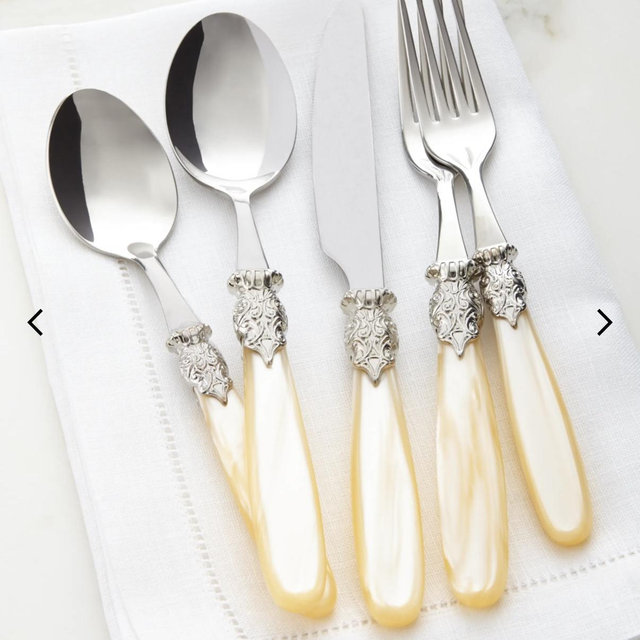 20-Piece Paris Flatware Service - Ivory