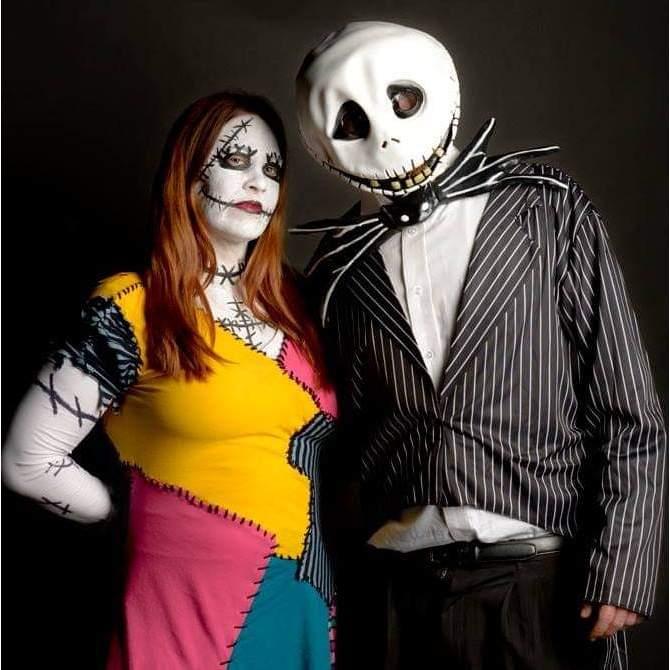 Our one and only couples costume! I made my costume! October 2018. Photo by Philip E. Griffith.