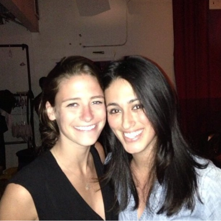 Katie is greeted by Maggie after performing a live show.
Manhattan, New York, August 2013