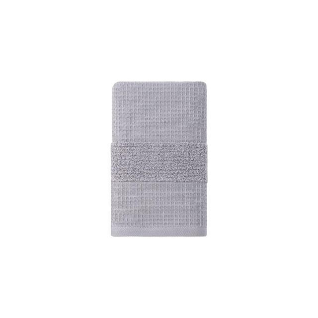 Haven™ Organic Cotton Waffle & Terry Hand Towel in Sharkskin