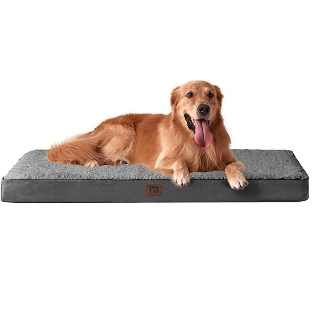EHEYCIGA Extra Large Dog Beds for Large Dogs, Orthopedic Washable XL Dog Bed with Removable Cover, Big Durable Pet Bed, Grey