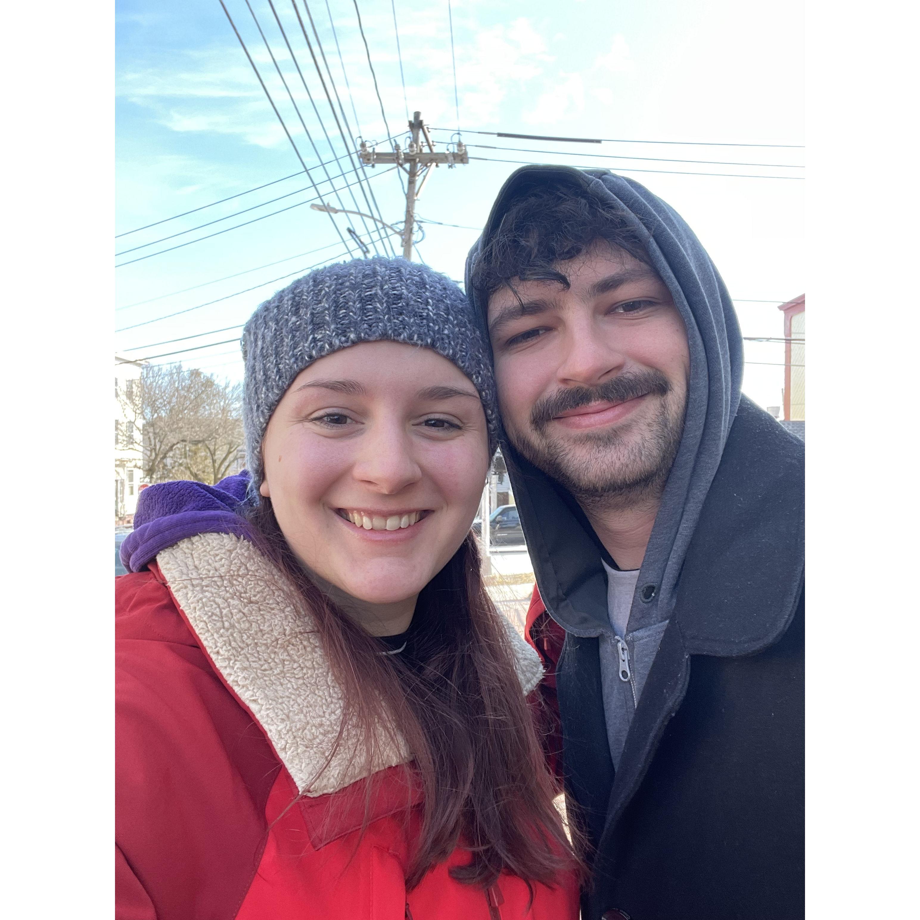 Our anniversary trip in Portland, ME