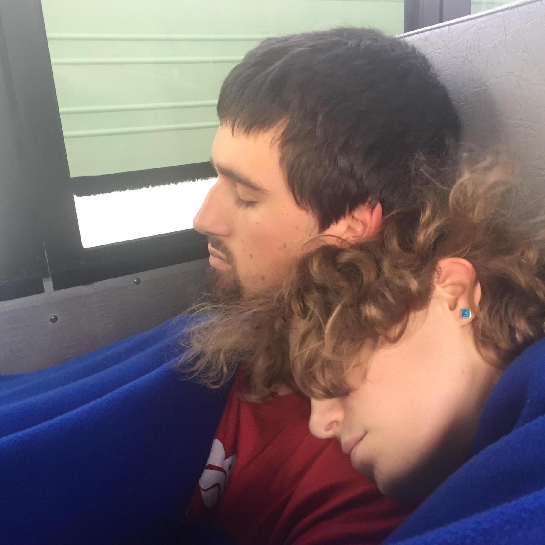 Bus Napping: Position #1