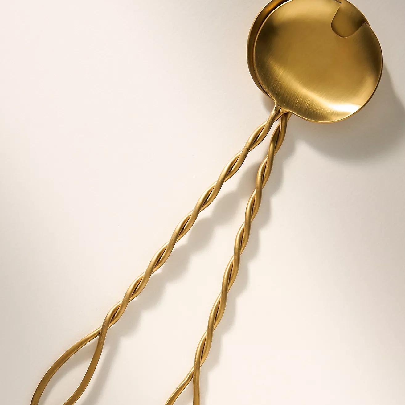 Anthropologie The Mediterranean Dish Stainless Steel Serving Set