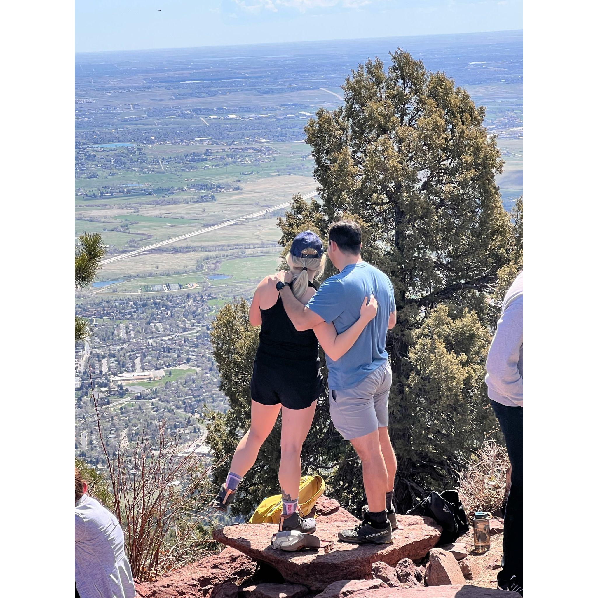 Soaking up the engagement.