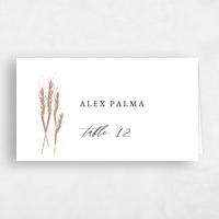 Brown Wedding Place Card - Alder