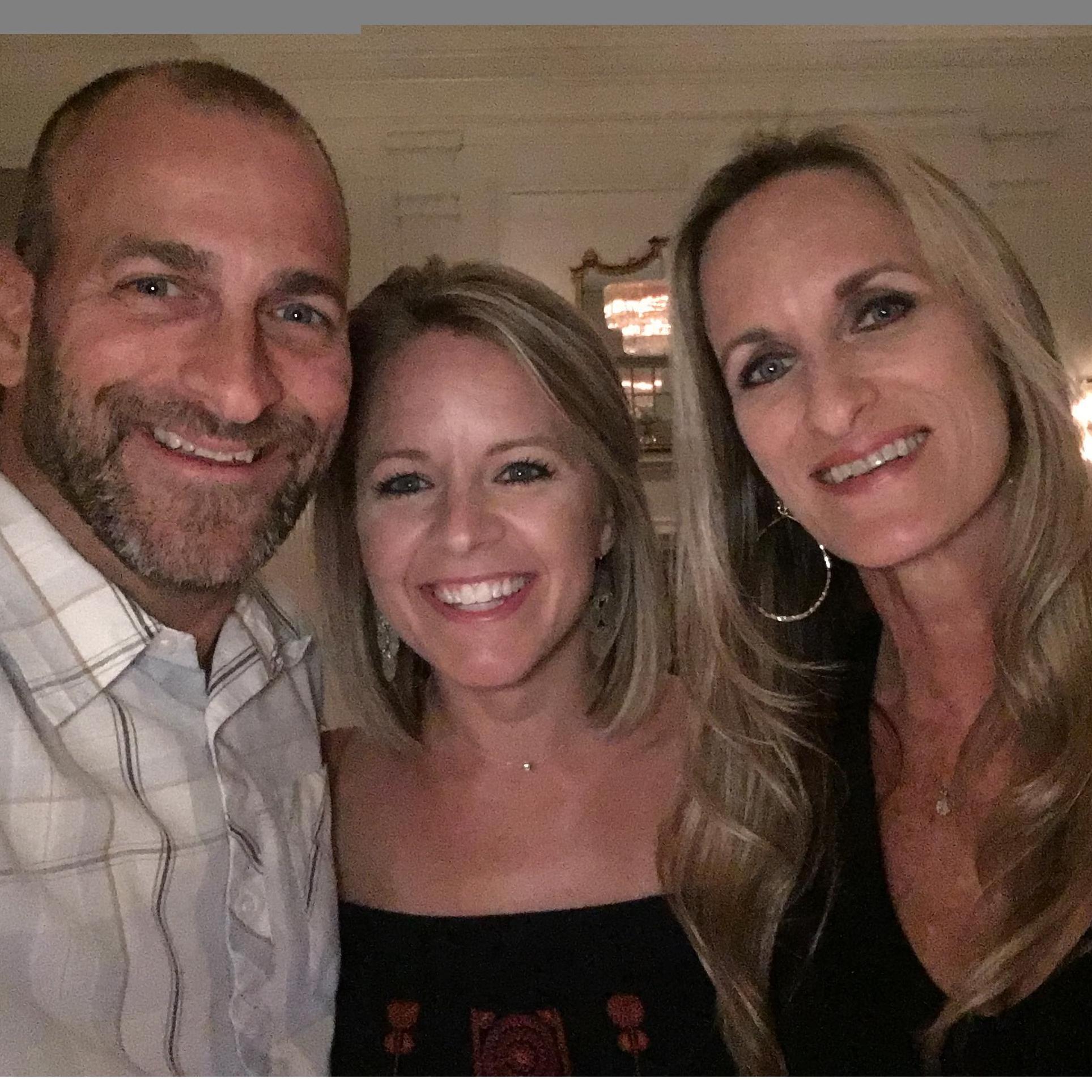 Tuesday night at The Cavalier with Michael's sister, Andrea.
