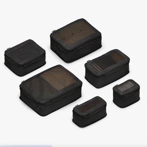 Compressible Packing Cubes - Set of 6, Black