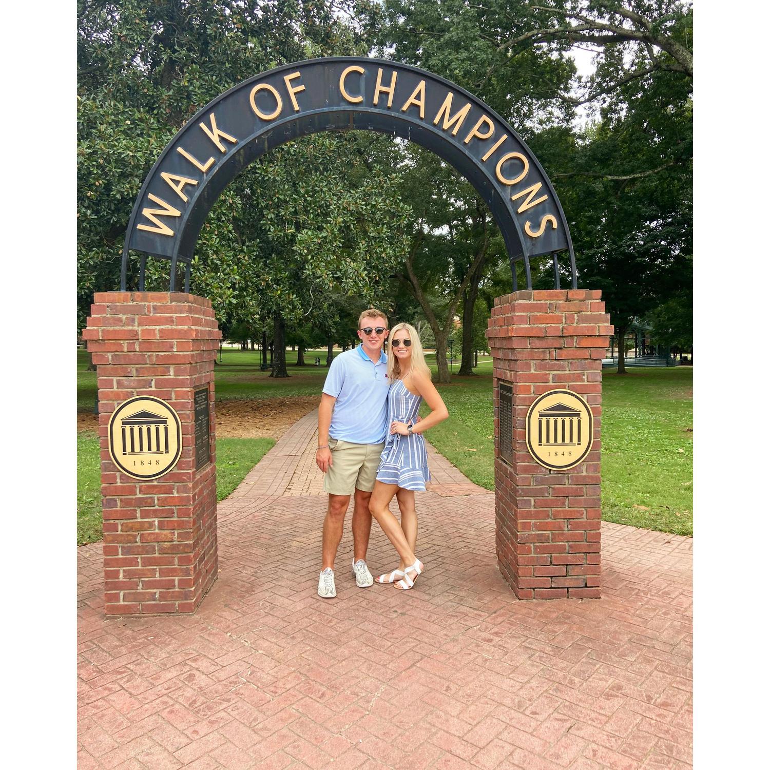 September, 2020: Trey took Annie to visit Oxford, MS for the first time! Went to the Ole Miss vs. Florida football game.