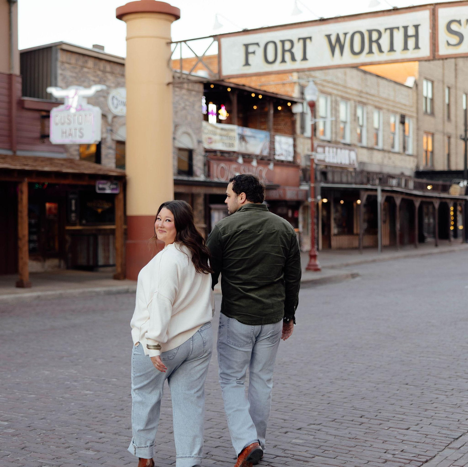 Engagement pictures in the Fort Worth Stockyards!