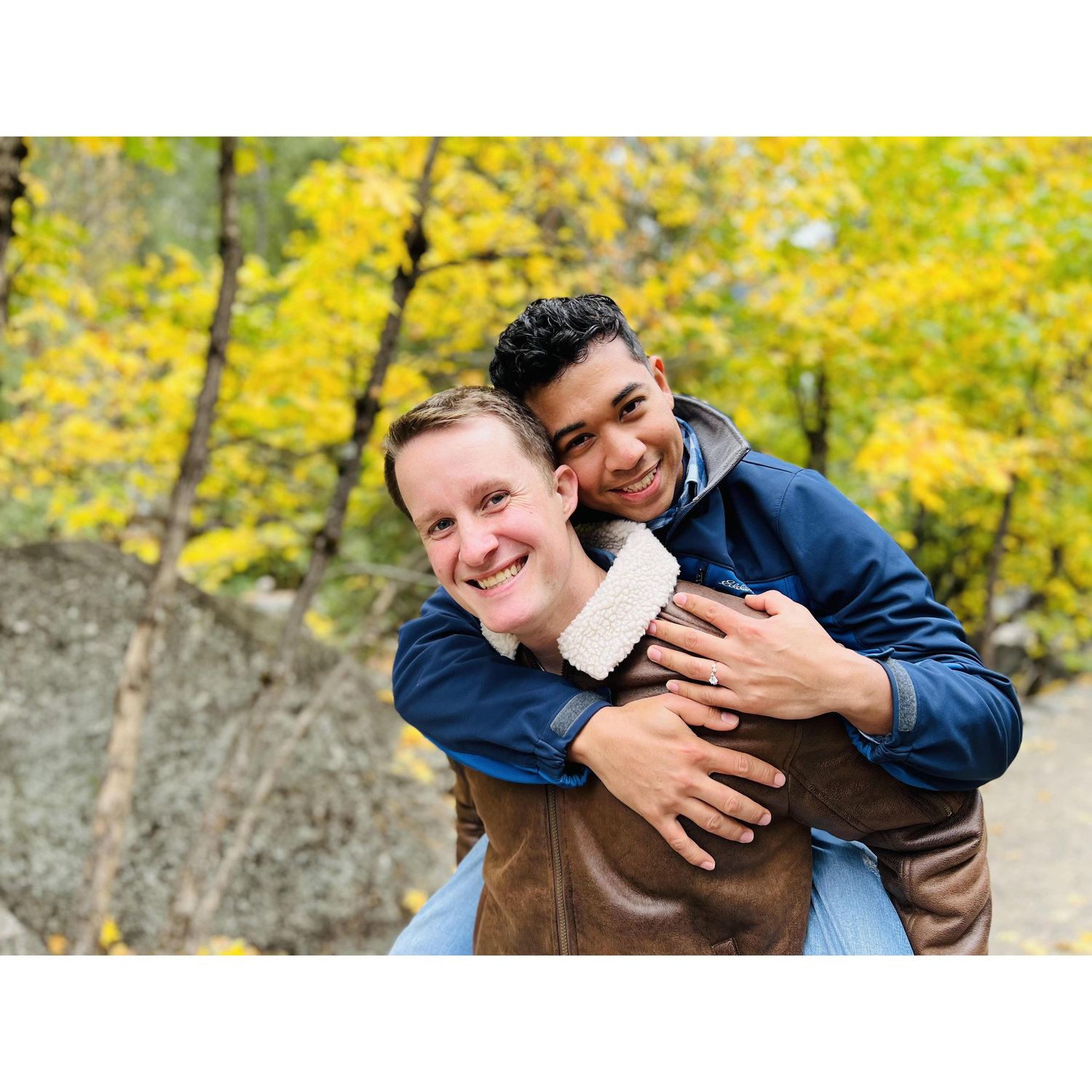 Riding piggyback on you is the only way I can get a good shot!