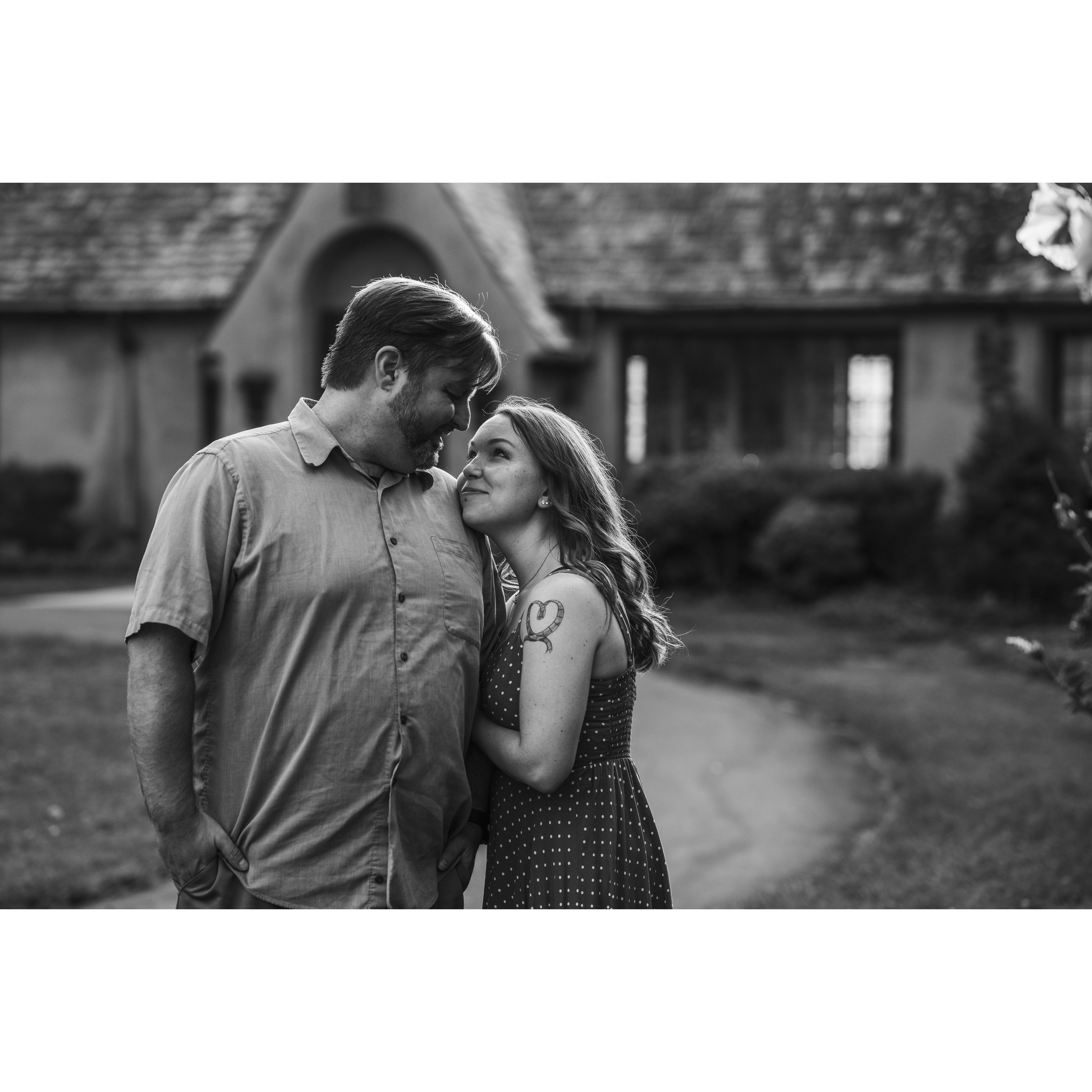 Engagement photos courtesy of Captured Couture
