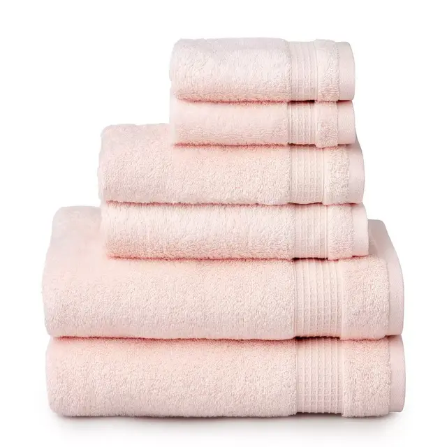 Martha Stewart Noah Turkish Cotton 6-Piece Towel Set in Blush