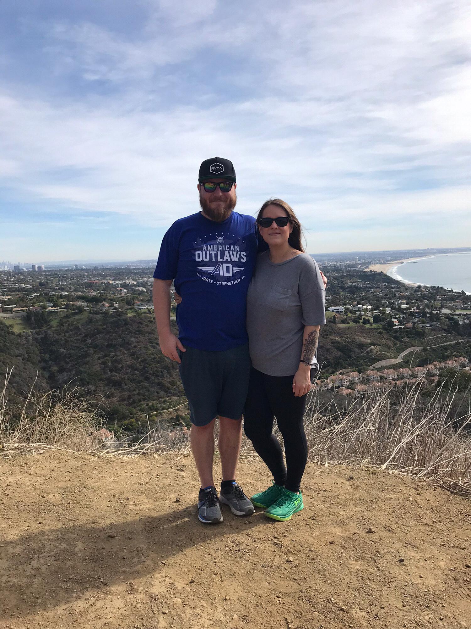 On a beautiful hike in Los Angeles!