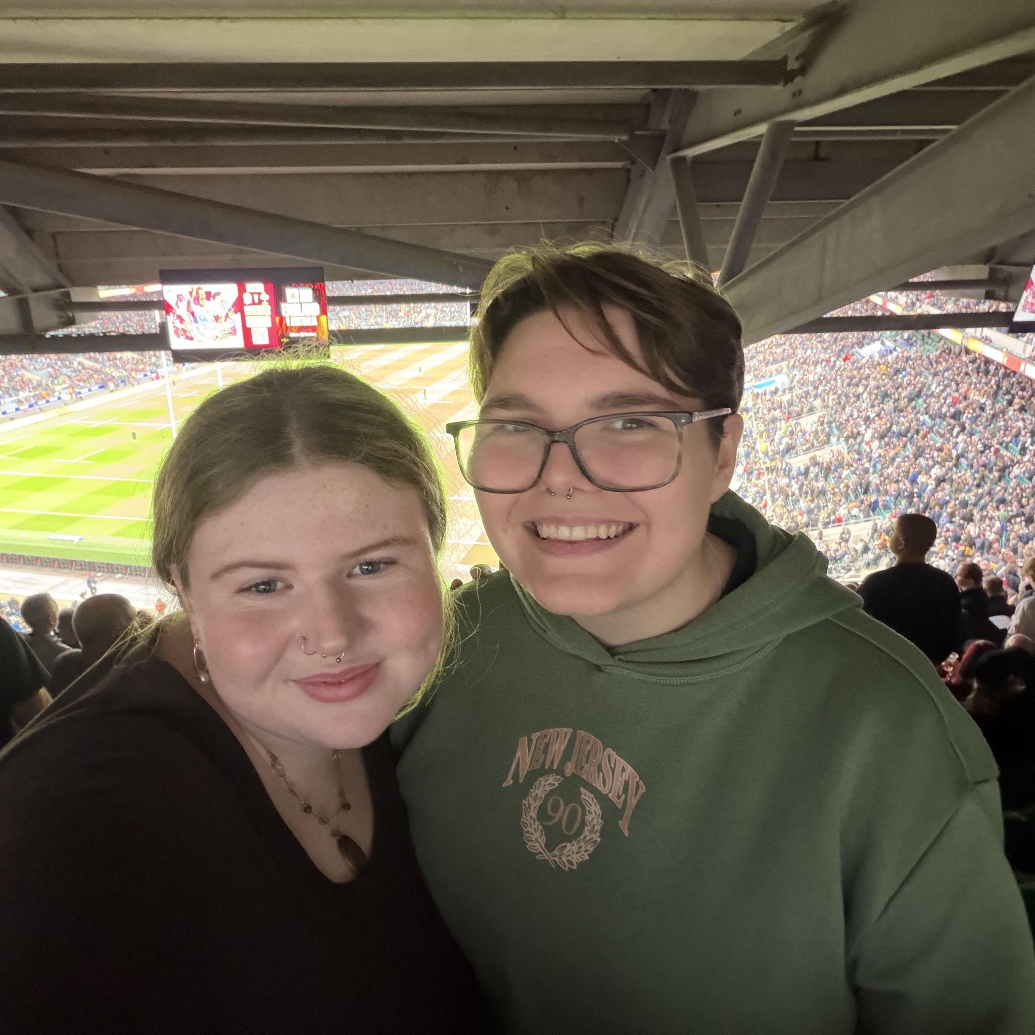 Our first Rugby game with both families