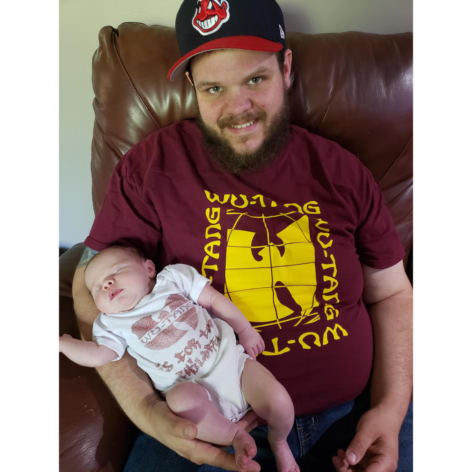 Daddy and Robbie's first matching outfits - June 2nd, 2019