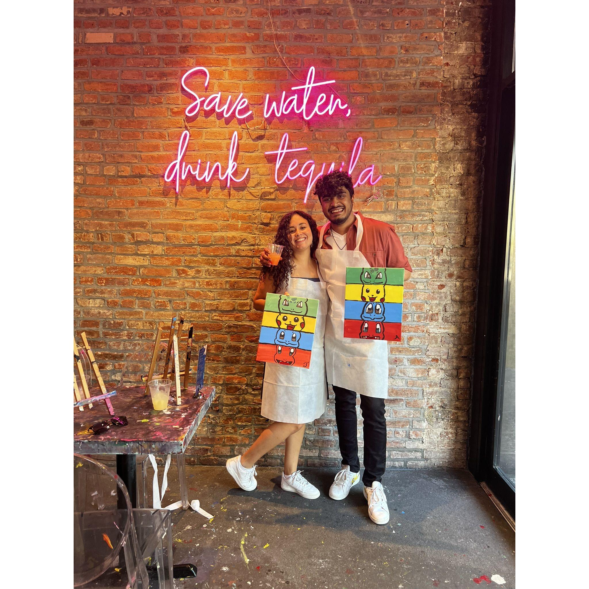 Paint and Sip Date!