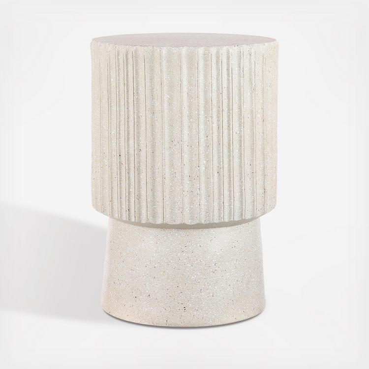 JONATHAN Y, Louisa Modern Art Deco Tambour Accent Table | Zola