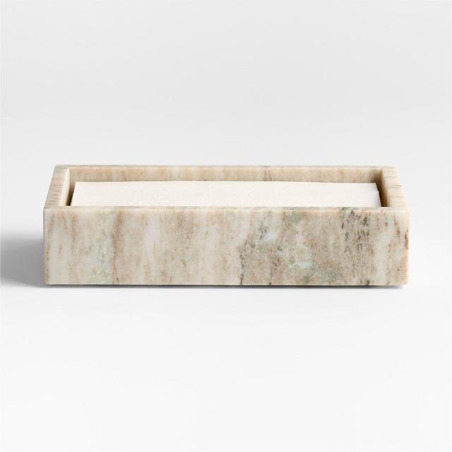 Tuscan Beige Marble Napkin Holder