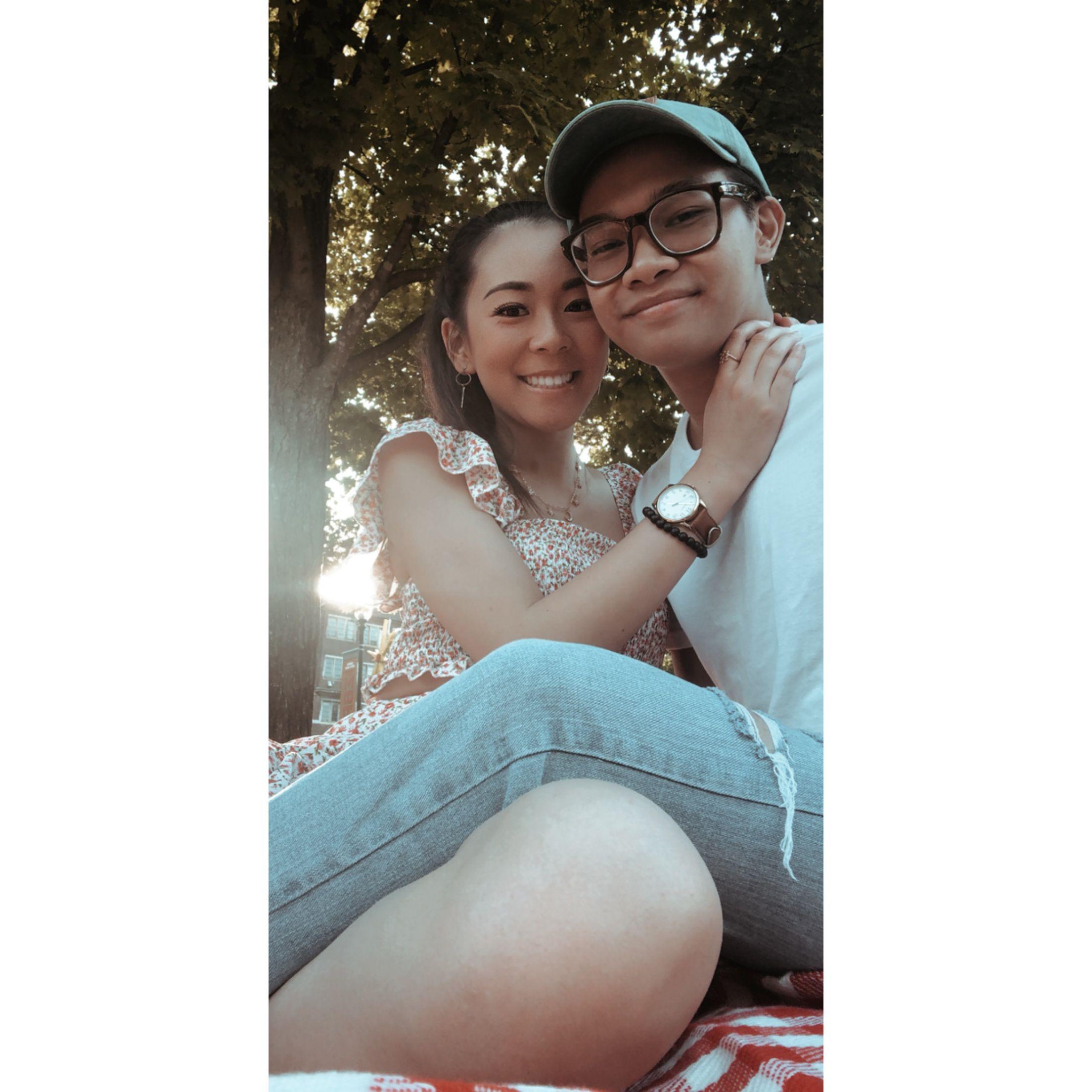 Picnic outside of HSS at UTK