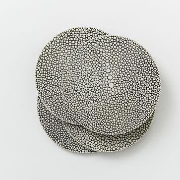 Shagreen Coaster, Set of 4, Charcoal