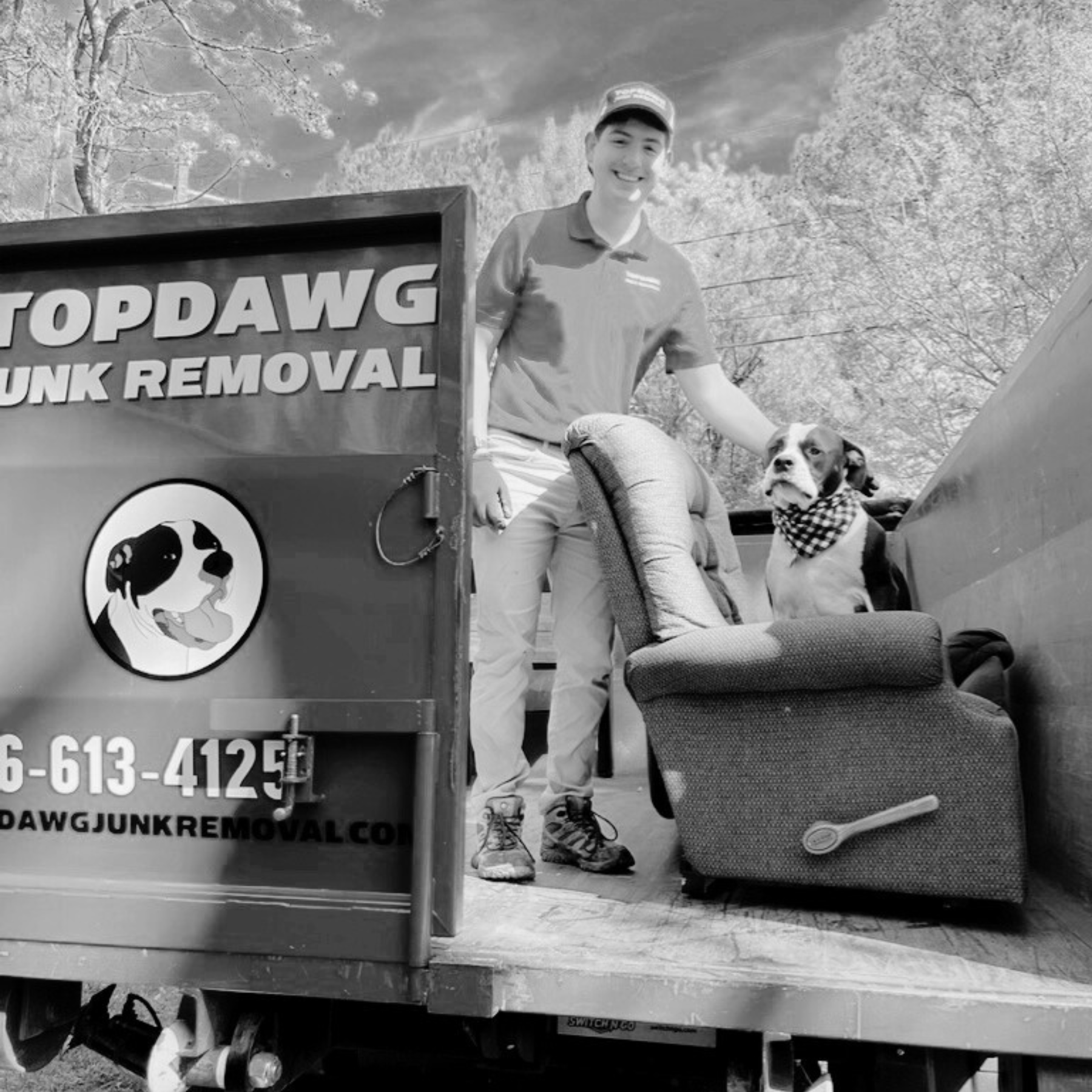 April 6, 2024 Carson and Bullet on the TopDawg Truck!